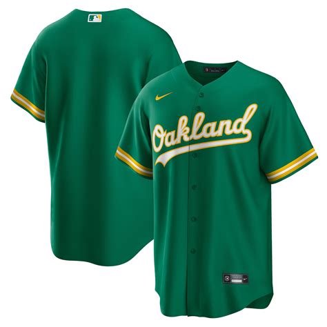 Oakland Athletics Nike Official Replica Alternate Road Jersey - Mens ...