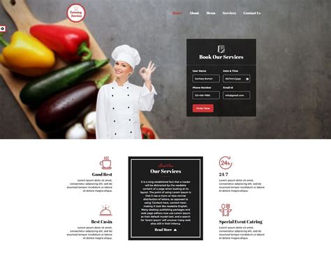 Catering Website Templates