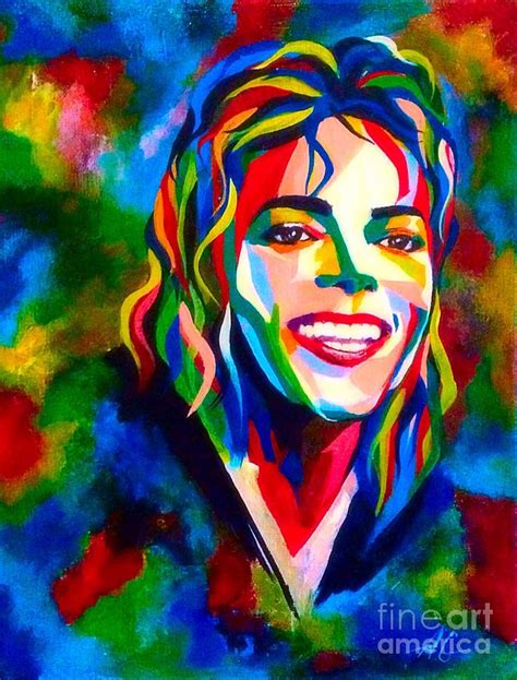 Abstract Michael Jackson Painting by Alexander Gatsaniouk - Pixels