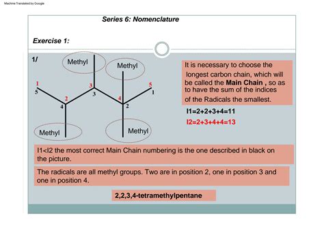 SOLUTION: Organic chemistry nomenclature exercises - Studypool