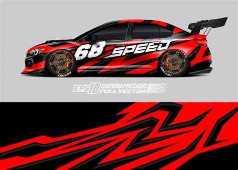 Premium Vector | Car livery illustration