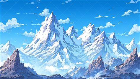BACKGROUND - Pixel Mountain 1 in 2D Assets - UE Marketplace