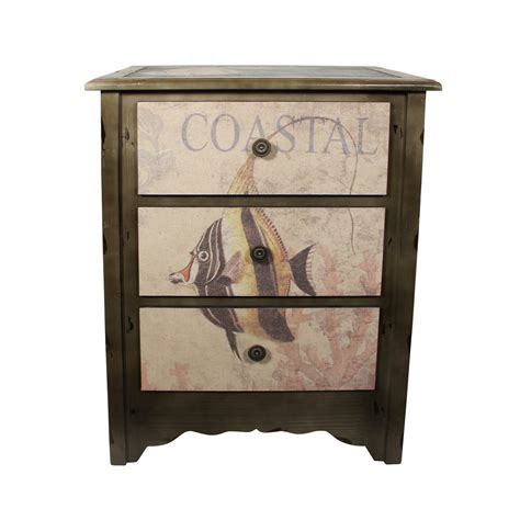 Cheungs 3 Drawer Coastal Cabinet & Reviews | Wayfair