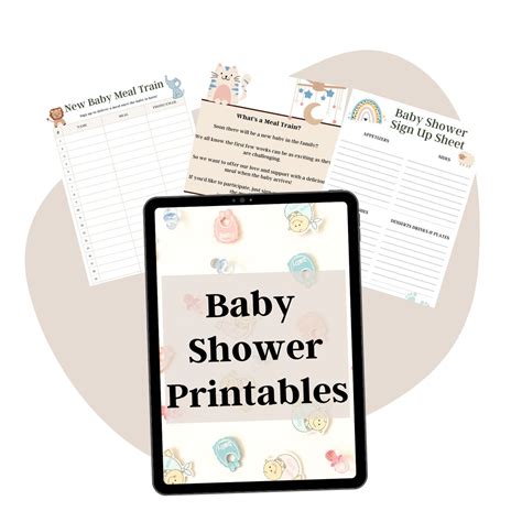 Printable Baby Shower Planner & Meal Train Sign Up Sheet – Kim and Kalee