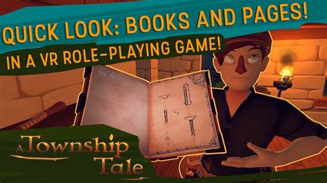 A Township Tale VR RPG - Quick Look: Books and Pages - YouTube