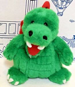 LEGO Legoland 9" OLLIE Green Red Dragon Plush Stuffed Animal Toy ...