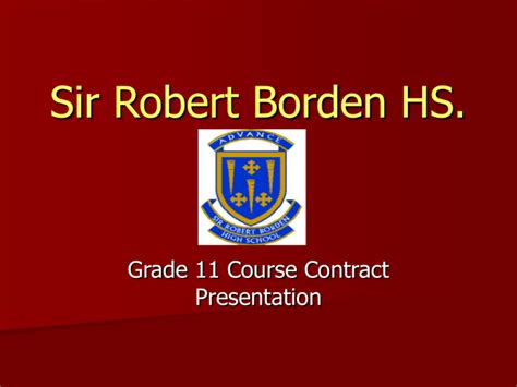 French - Sir Robert Borden High School