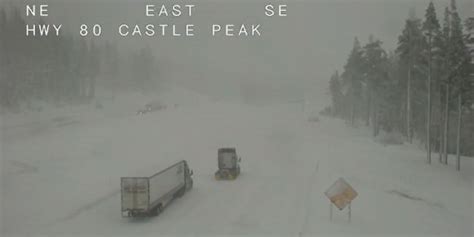 Heavy Snowfall From Bomb Cyclone Covers Sierra Mountain Passes - Nevada ...