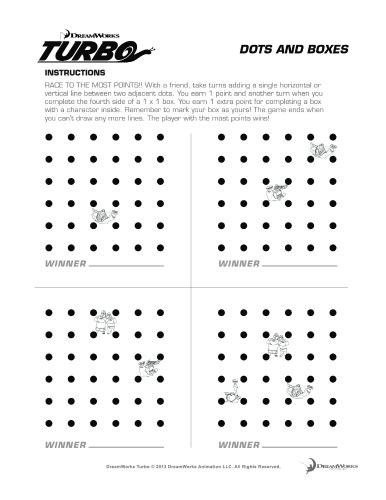 Turbo Printable Dots and Boxes Game - Mama Likes This