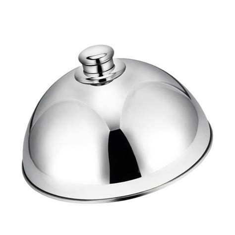 Stainless Steel Restaurant Cloche Serving Dish Food Cover Dome With Plate | eBay