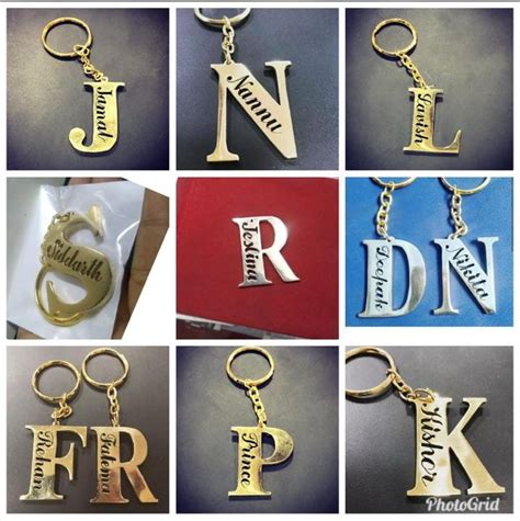 Initial keychains with full name - HoMafy