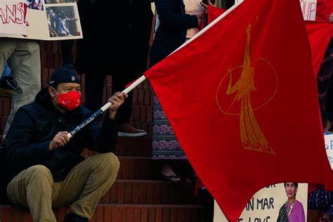 Myanmar protests in Portland - Vanguard