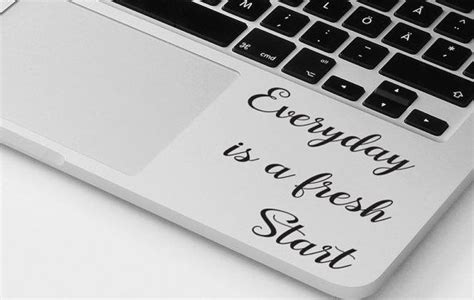 Lovely motivational and positive thinking quote sticker made to fit any MacBook or laptop ...