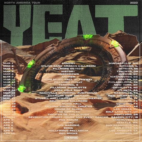 News: Yeat Announces 2023 North American Tour Kicking Off In March - SCENE IN THE DARK