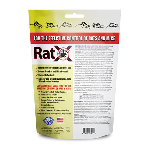 EcoClear Products 620100-6D RatX All-Natural Non-Toxic Humane Rat and ...