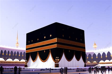 View Of The Kaaba Building Background, Kaaba, Kaaba 3d, Mecca ...