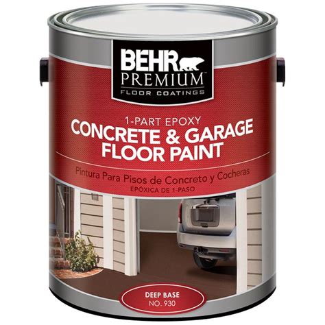 BEHR Premium 1-gal. 1-Part Epoxy Concrete and Garage Floor Paint Base-93001 - The Home Depot