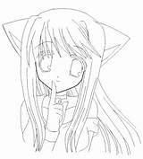 Anime Wolf Girl Coloring Pages At GetColoringscom  Free Printable sketch template