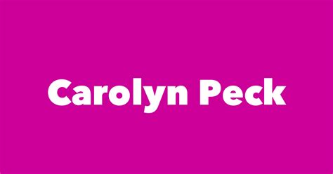 Carolyn Peck - Spouse, Children, Birthday & More