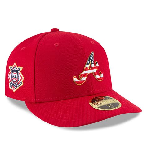 Atlanta Braves New Era 2018 Stars & Stripes 4th of July On-Field Low Profile 59FIFTY Fitted Hat ...