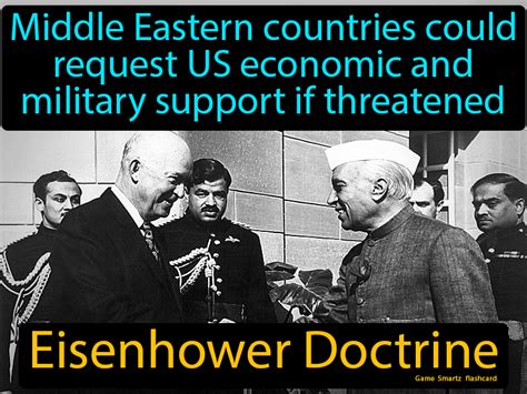 Eisenhower Doctrine | Eisenhower, History facts, Military support