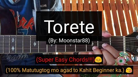 Torete - Moonstar88 (Super Easy Chords Guitar Tutorial) - YouTube