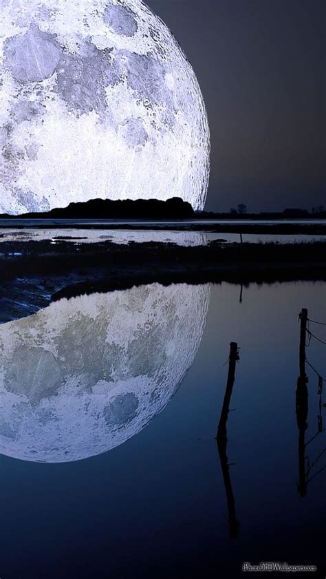 Moon Glow on Lake Moon Wallpaper, Nature Wallpaper, Big Moon, Full Moon, Auras, Iphone ...