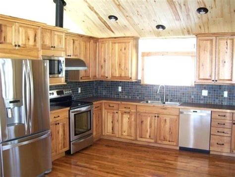 Kitchen Floor Ideas With Hickory Cabinets | Hickory kitchen cabinets ...