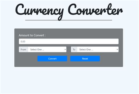 Currency Converter in JavaScript - GeeksforGeeks