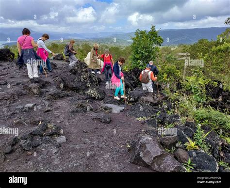 Arenal Volcano National Park, Costa Rica - People hike on Arenal ...