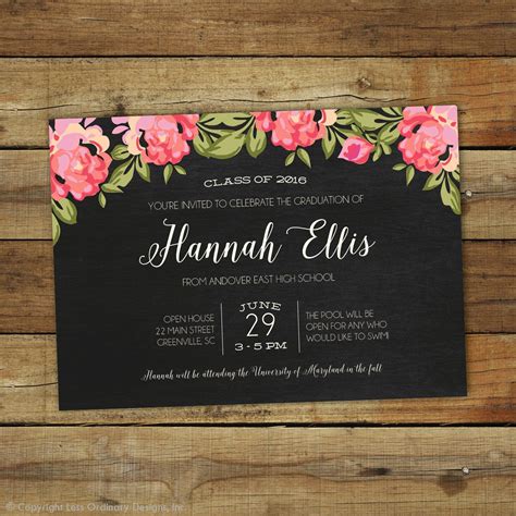 Free Printable Graduation Invitations 2016 Awesome Small Graduation ...