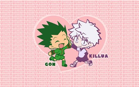 Download Chibi Gon And Killua Wallpaper | Wallpapers.com