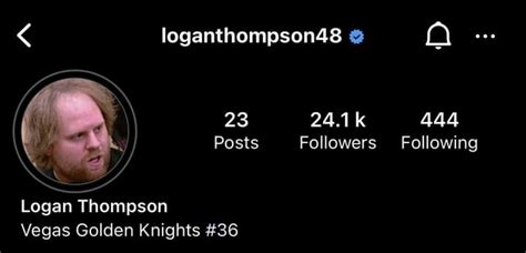 Logan Thompson’s Instagram profile pic is Phil Kessel : r/goldenknights