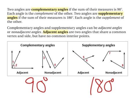 Congruent And Supplementary Angles