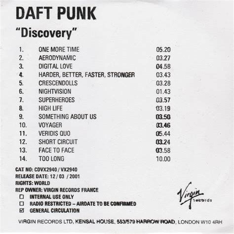 Daft Punk - Discovery (2001, CDr) | Discogs