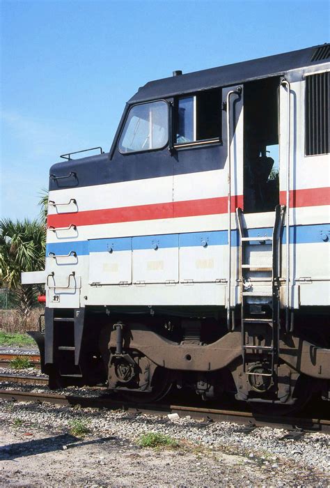 Amtrak Auto Train cab view of GE P30CH locomotive leading a soon to be ...