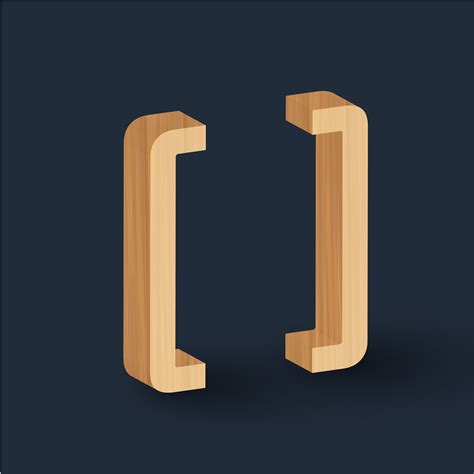 3D wood font character, vector 320255 Vector Art at Vecteezy