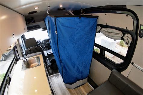 Sprinter Van Indoor Shower Enclosure & Pan: Portable and Easy