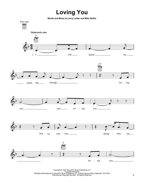 Loving You | Sheet Music Direct