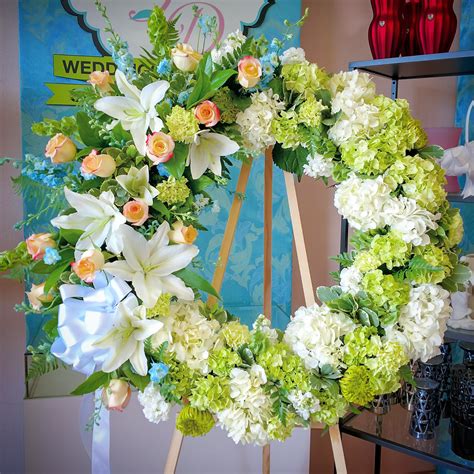 Large Hydrangea Wreath in Downey, CA | Chita's Floral Designs