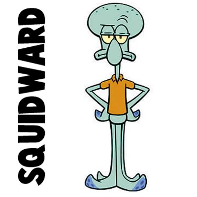 How to Draw Squidward from Spongebob Squarepants with Easy Steps - How to Draw Step by Step ...