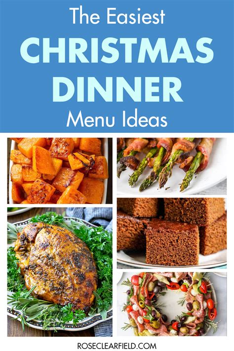 The Easiest Christmas Dinner Menu Ideas - Rose Clearfield