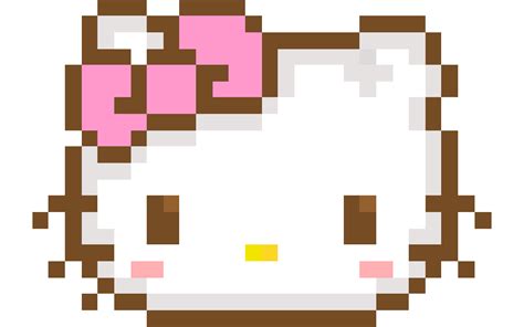 an image of a hello kitty pixel art