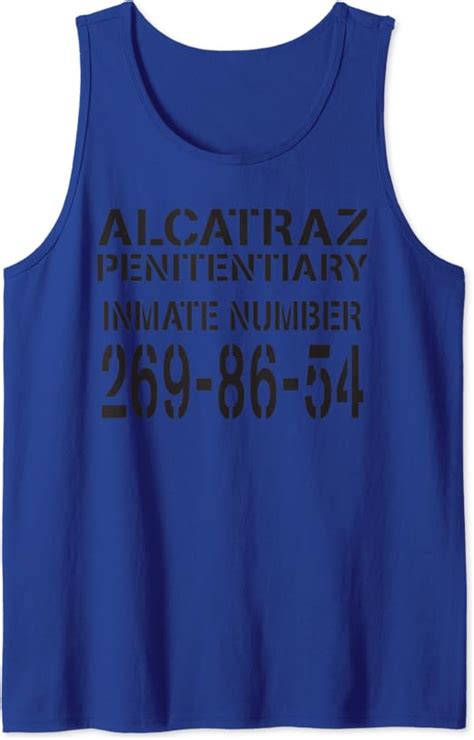 Amazon.com: Alcatraz Prison Funny Prisoner Costume Halloween Gifts Tank ...