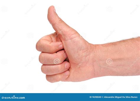 Thumbs up hand sign stock photo. Image of people, approval - 9698840