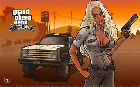 HD wallpaper: Girl, The game, Police, s, GTA, Barbara, Grand Thef Auto ...