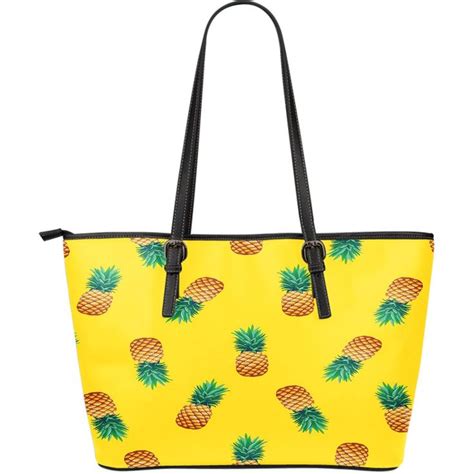 Super Cool Pineapple Leather Tote Bag #pineapple #pineapples #bag #totebag | Leather tote bag ...