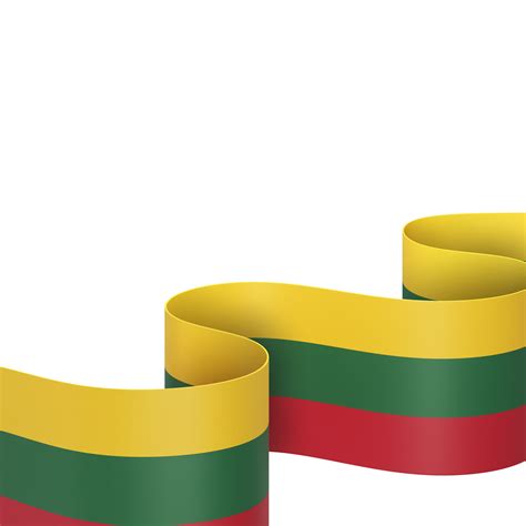 Lithuania flag design national independence day banner element transparent background png ...