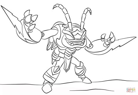 Skylanders Giants Swarm coloring page | Free Printable Coloring Pages