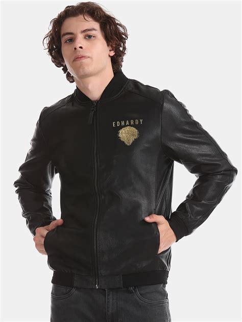 Buy Ed Hardy Men Black Solid Bomber Jacket - Jackets for Men 10708254 | Myntra